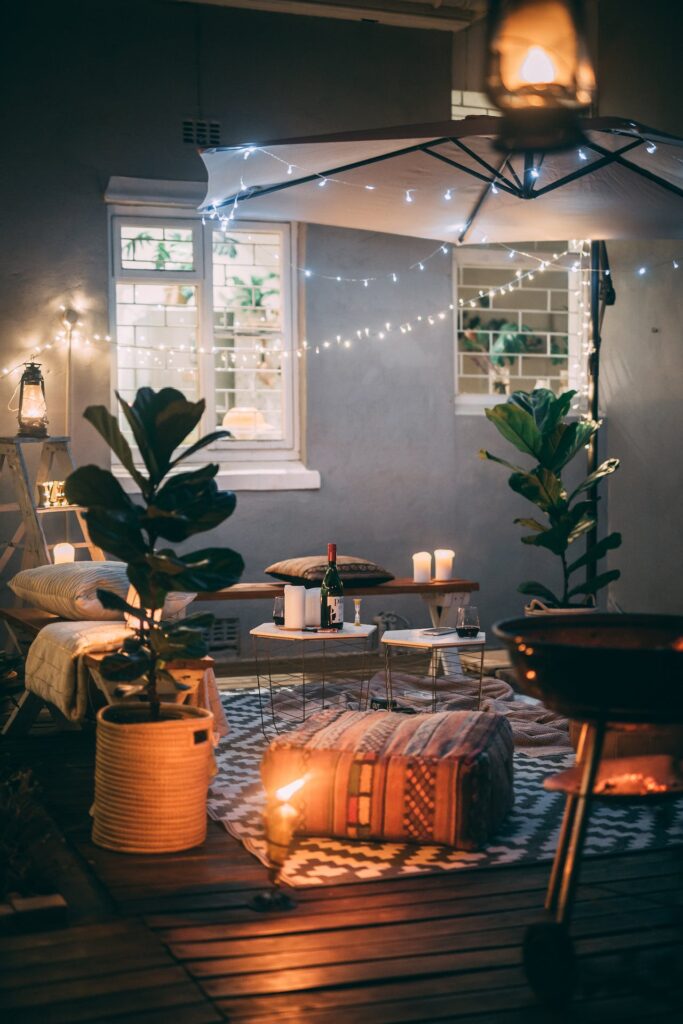String lights for ambiance 